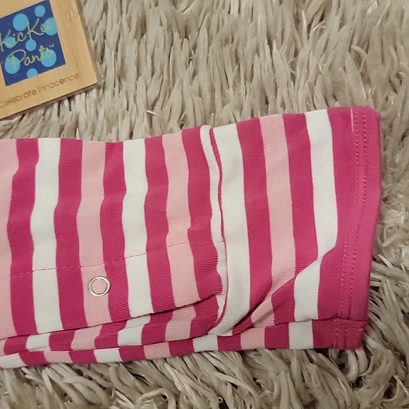 Kickee Pants | Striped Bamboo Coverall - Picture 4 of 7